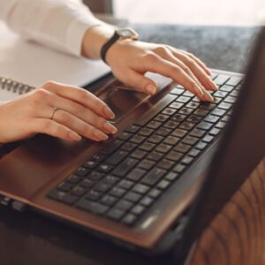 img of someone on a computer