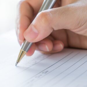 img of filling out a form