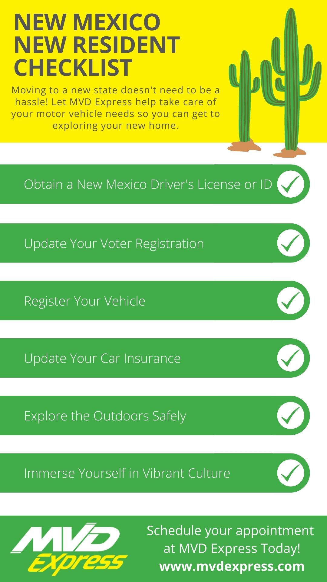 New Mexico New resident infographic