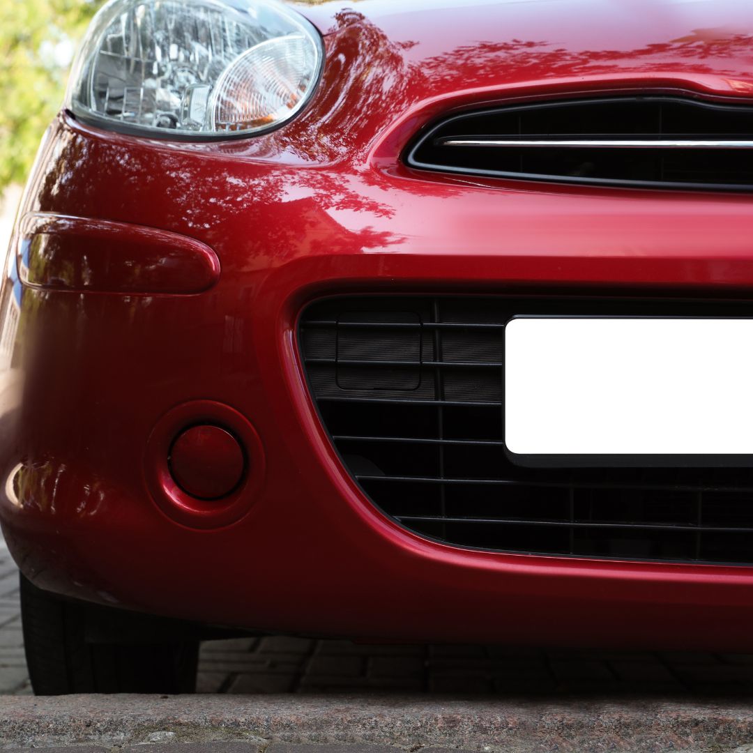 Blank license plate
