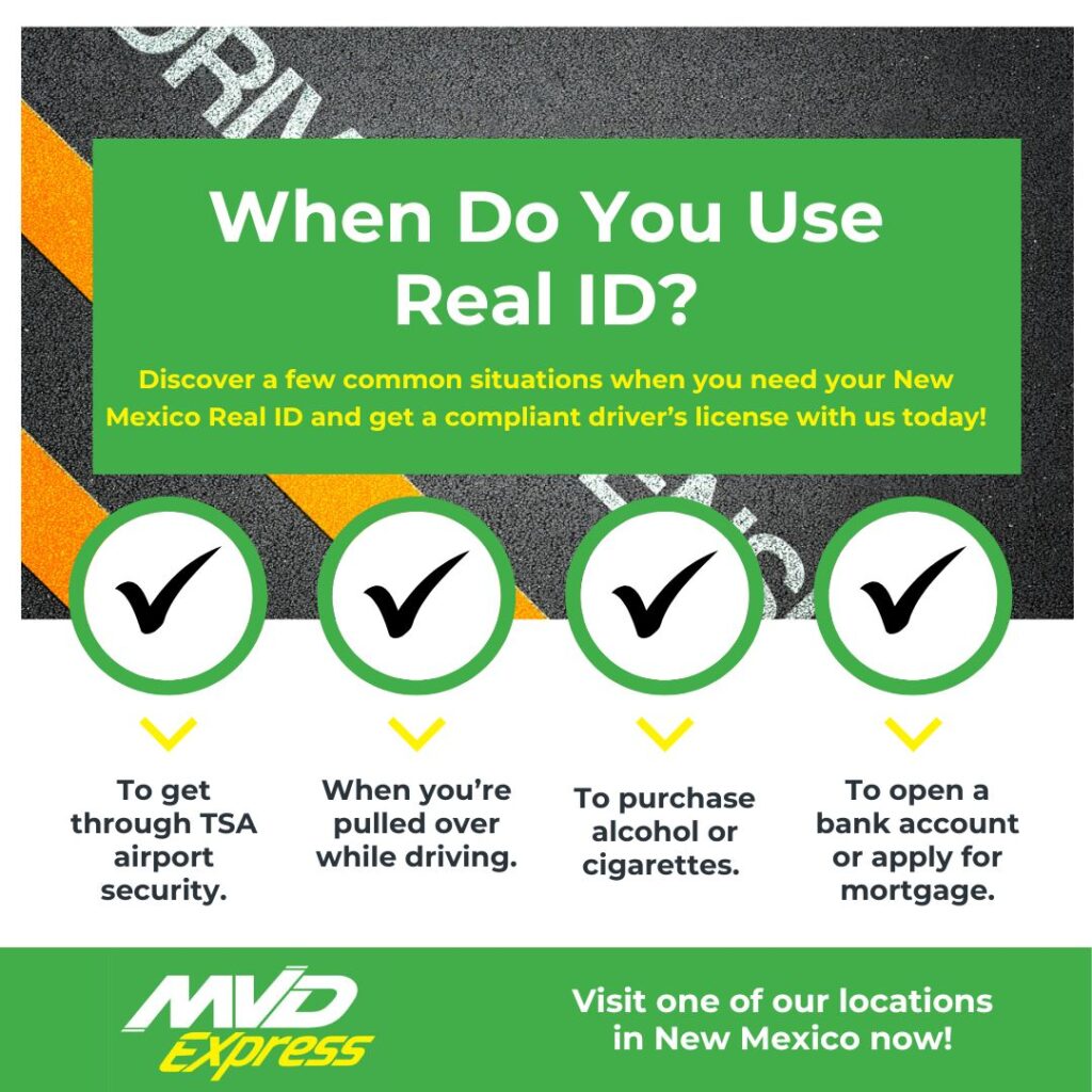 When Do You Use Real ID? Infographic.
