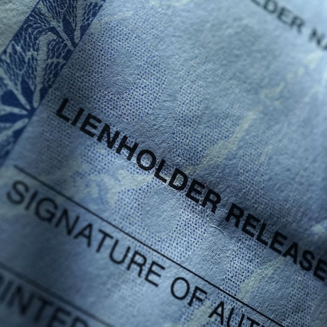 Vehicle title. 