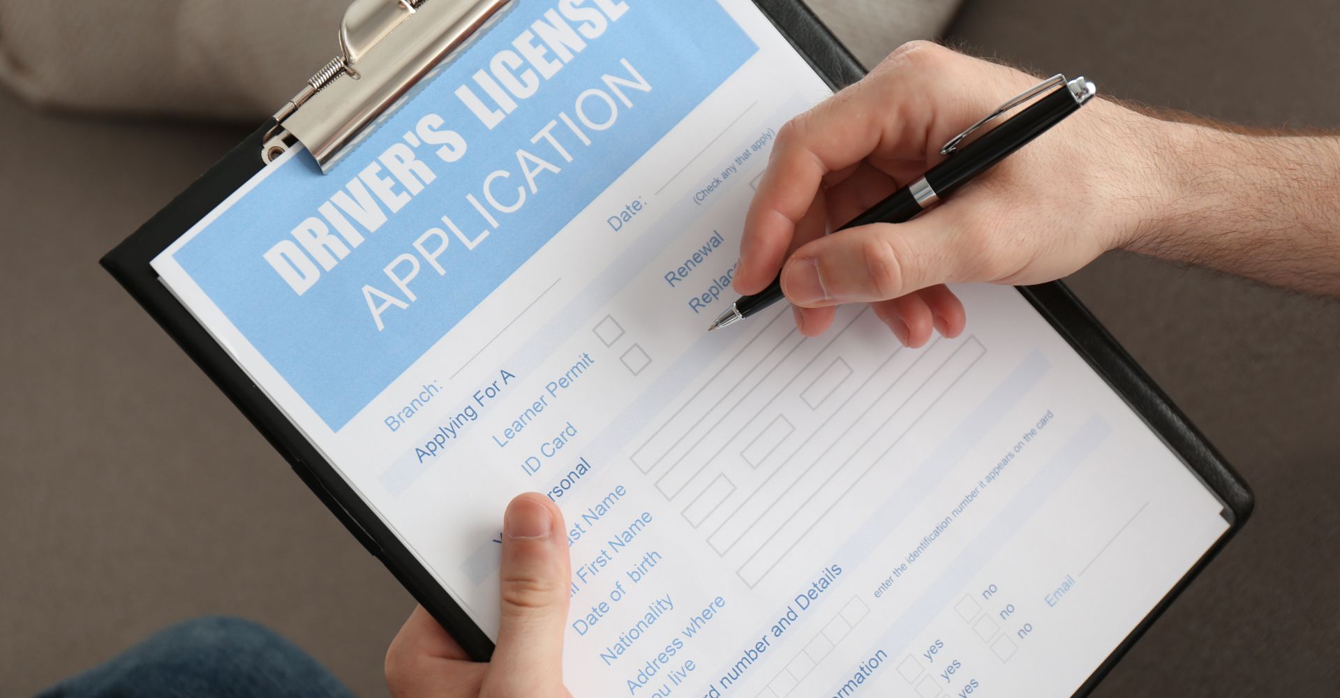 Streamlining Success How MVD Express Simplifies the Driving License Application Process header photo of driver's license