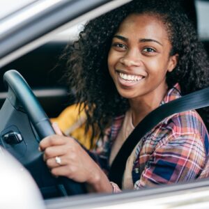 photo of behind the wheel test
