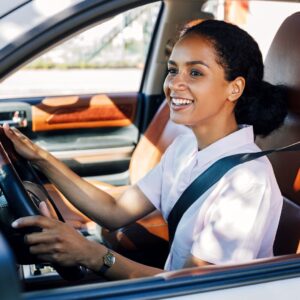 photo of behind the wheel test