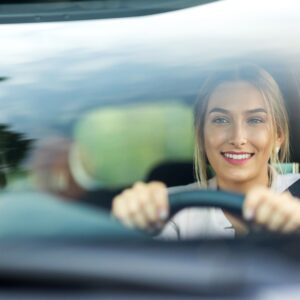 photo of behind the wheel test