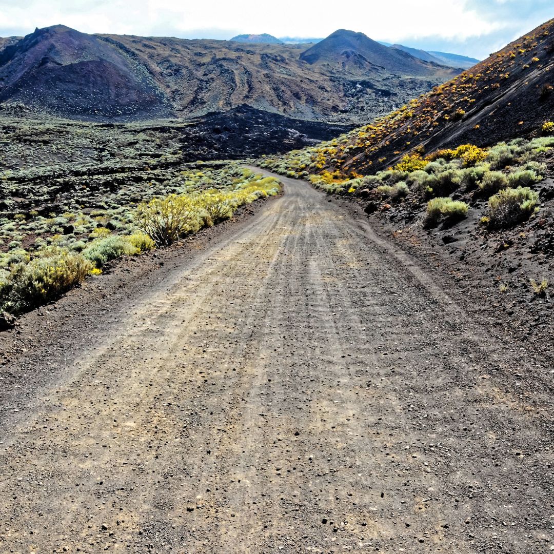 Empty desert road